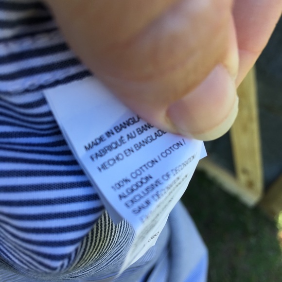 Izod NWT 2XL Button Down Long Sleeve Stripe Shirt - Picture 5 of 5